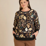 Есенна елегантна блуза - листа