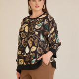 Есенна елегантна блуза - листа