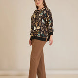 Есенна елегантна блуза - листа