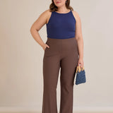 Разкроен от коляното и прибиращ панталон Бориса - визон