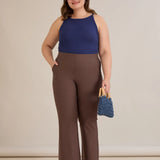 Разкроен от коляното и прибиращ панталон Бориса - визон