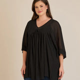 Туника от луксозен шифон с еластичен хастар