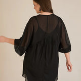 Туника от луксозен шифон с еластичен хастар