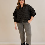 Есенно късо якенце тип бомбър Oversize