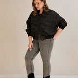 Есенно късо якенце тип бомбър Oversize
