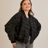 Есенно късо якенце тип бомбър Oversize