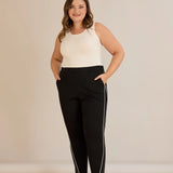 Спортен панталон с блестящ кант