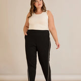 Спортен панталон с блестящ кант