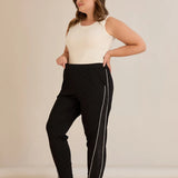 Спортен панталон с блестящ кант