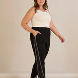 Спортен панталон с блестящ кант