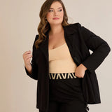 Еластичен пролетен сет сако + панталон