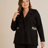 Еластичен пролетен сет сако + панталон