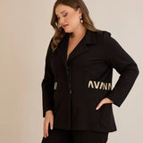 Еластичен пролетен сет сако + панталон