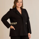 Еластичен пролетен сет сако + панталон