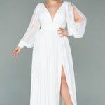 Дълга официална рокля в големи размери за сватба за пълни дами. Макси сватбени рокли.