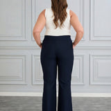 Разкроен от коляното и прибиращ панталон Бориса - тъмносин