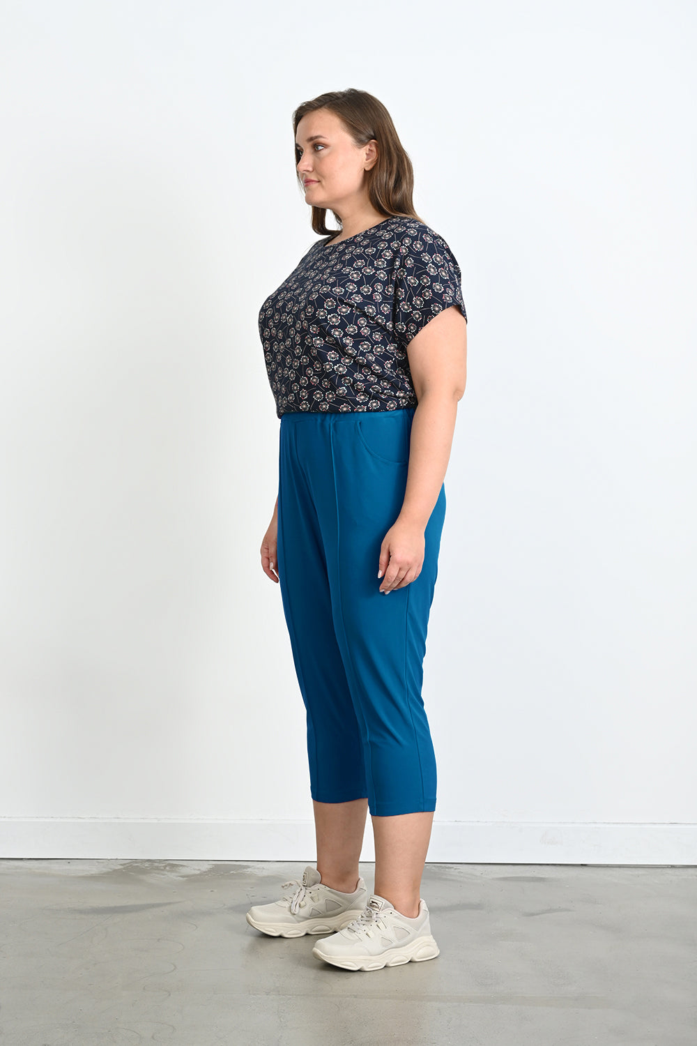 7/8 Панталон класик с ръб Селма - син