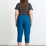 7/8 Панталон класик с ръб Селма - петрол