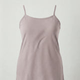 Памучен корсаж с тънки презрамки - пудра