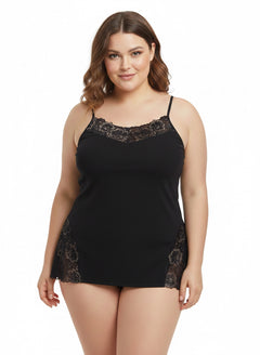 Памучен корсаж дантелен лукс - златист акцент