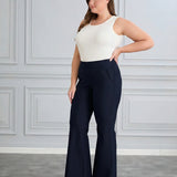 Разкроен от коляното и прибиращ панталон Бориса - тъмносин