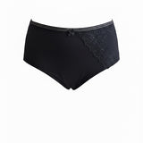 Бикини с луксозна декорация от тюл - черен