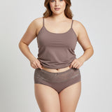 Дълбоки памучни бикини с дантела - френско грозде