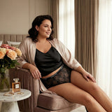 Луксозни дантелени бикини - черен