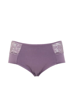 Памучни бикини с дантела Everyday - пепел от рози