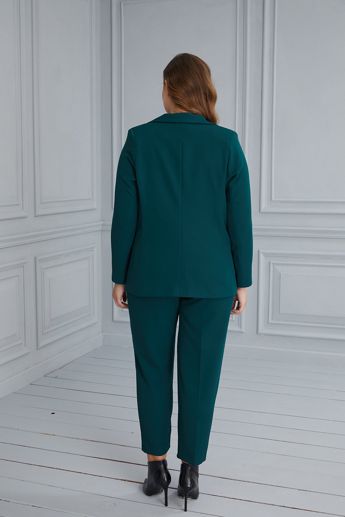 Макси елегантен панталон - зелен
