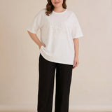 Памучна блуза с камъчета