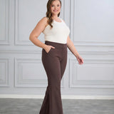 Разкроен от коляното и прибиращ панталон Бориса - визон