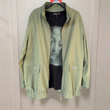 Памучна тениска  с ефектна щампа с камъчета