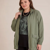 Пролетно яке тип бомбър - олив