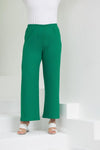 Макси пролетен текстилен панталон - зелен