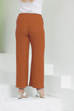 Макси пролетен текстилен панталон - брик