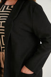 Пролетно сако букле в пет цвята - черен
