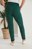Спортен панталон с ръб - зелен