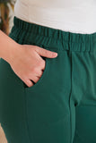 Спортен панталон с ръб - зелен