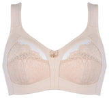 Класичеки Soft Bra с дантела 5515 бежов големи размери